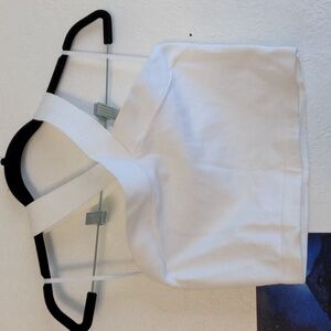 Aritzia Babaton Sculpt Knit Criss Cross Cropped Tank in White